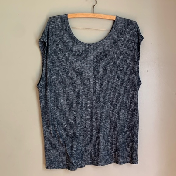 rag & bone Tops - Rag & Bone Heather Gray V-Neck Tank Top faux knot size medium